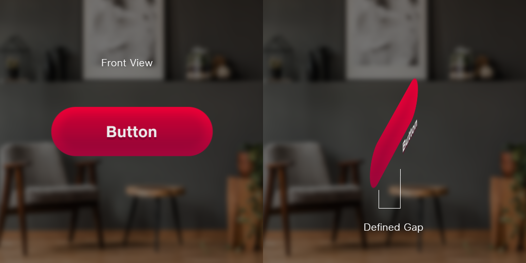 Defined Gap Button