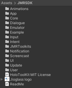 JMRSDK Folder Structure